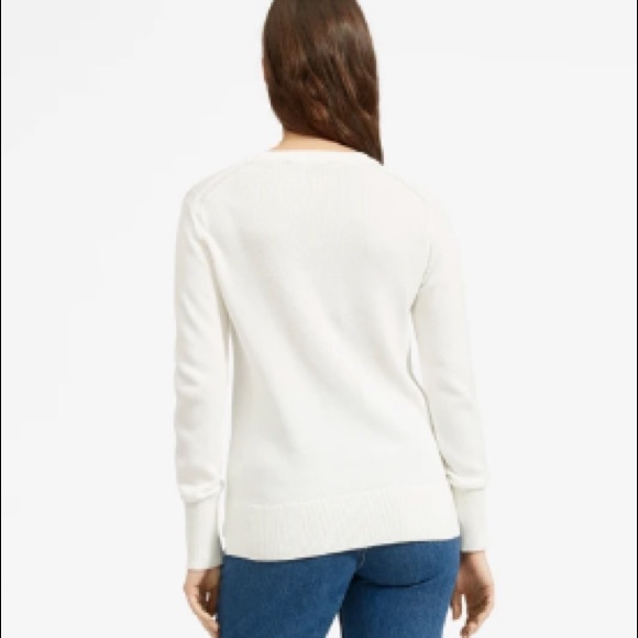 NWOT Everlane Ivory Lightweight Knit Sweater - Picture 5 of 13